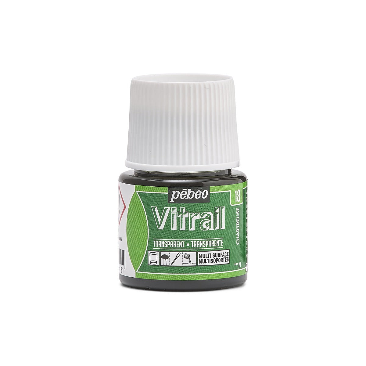 Pebeo Vitrail Transparent Peinture sur verre 45 ml - 18 - Chartreusegeel