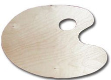 Hobby and Blu Palette en bois Ovaal 38 x 26 cm