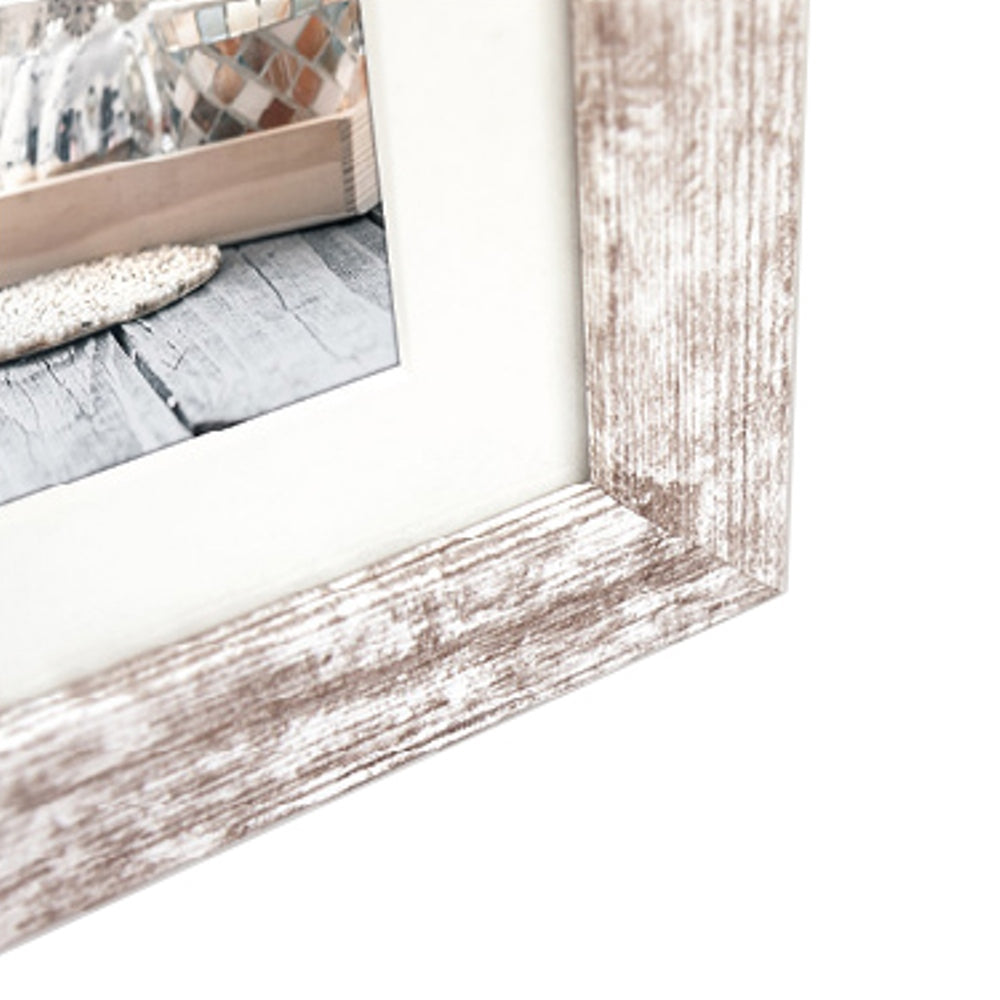 Zep Cadre Photo V23106 Nelson 6 3Q White Wash pour 3 Photos — 2