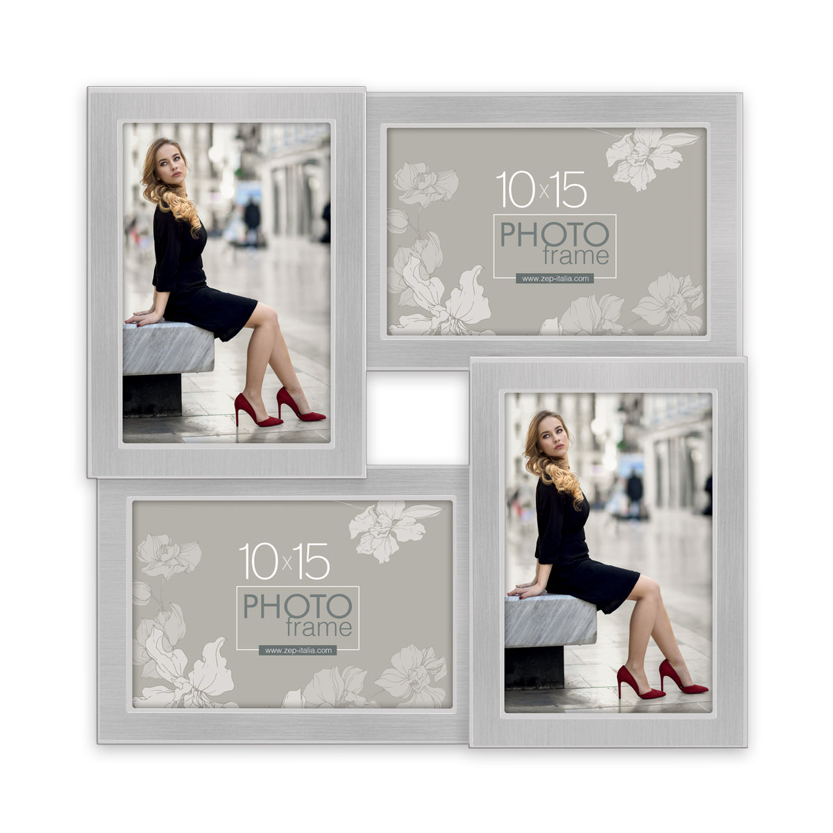 Zep Cadre Photo S4044 Olimpia Silver 4Q 4x10x15 cm