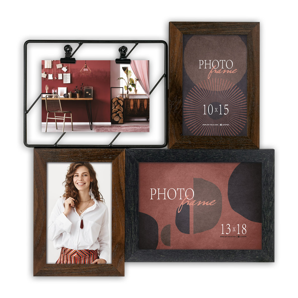 Zep cadre photo DN473 Ercolano 3x10x15 13x18 cm