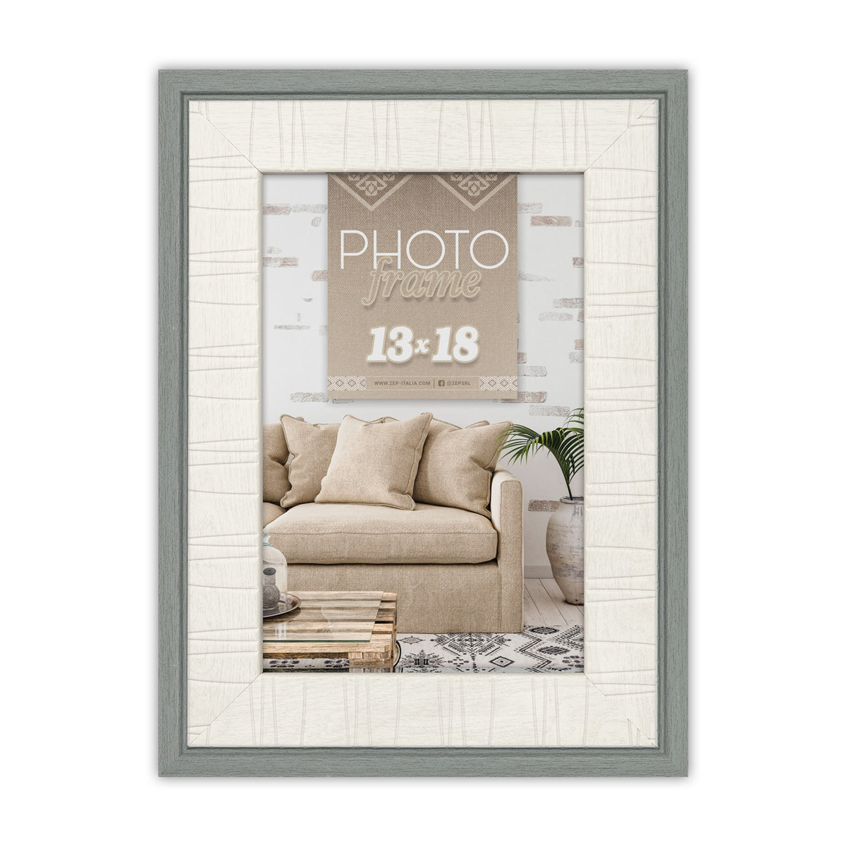 Zep cadre photo WE757 Ischia Gris 13×18 cm