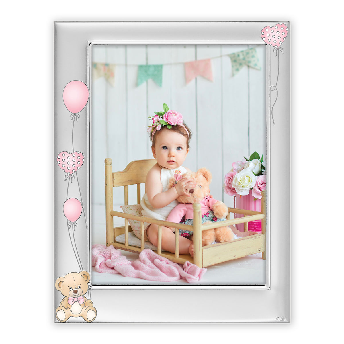 Cadre Photo bebe B17346P Ivan Pink 10x15 cm