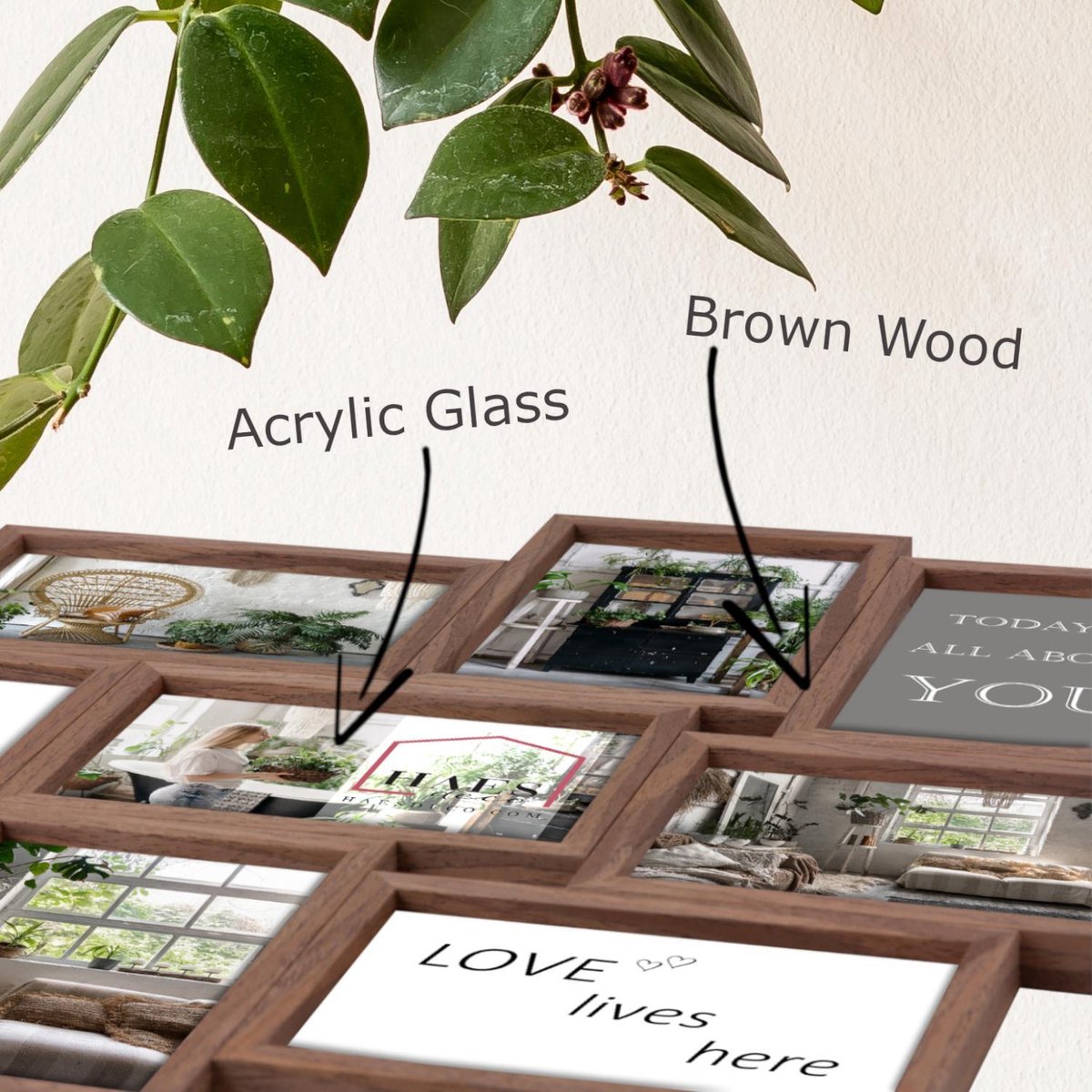 Zep Multi Cadre Photo MP150 Stockholm Dark Brown 8x10x15 cm — 3