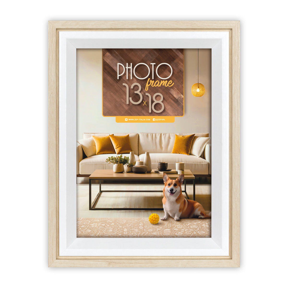 Zep cadre photo BG646C Bologna Crème 10x15 cm