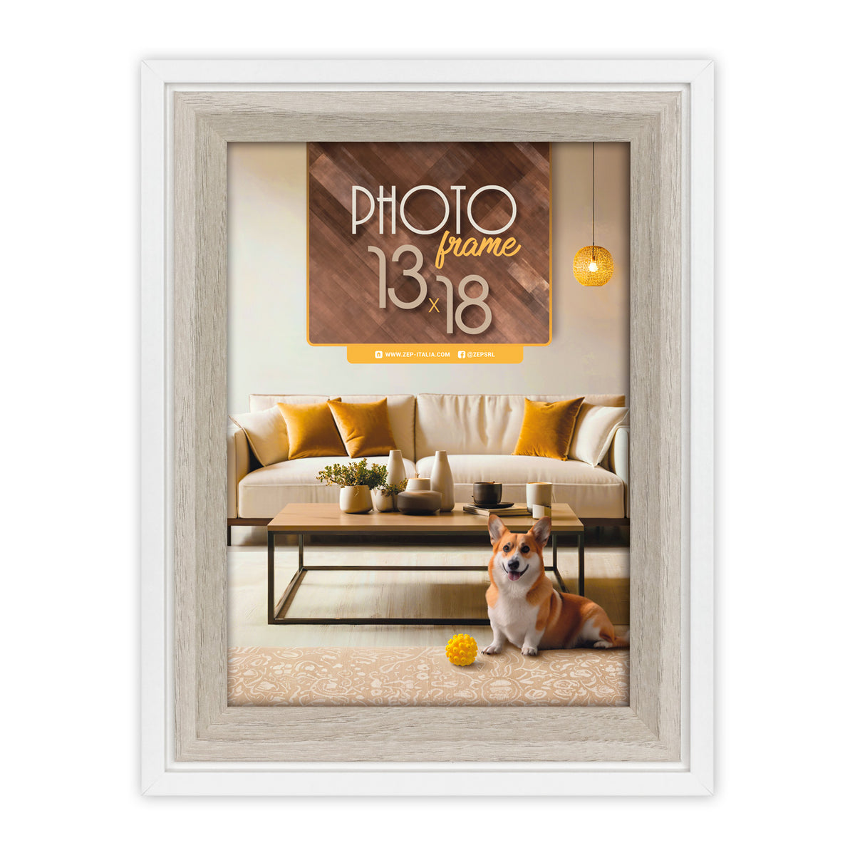 Zep cadre photo BG723W Bologna Blanc 20x30 cm