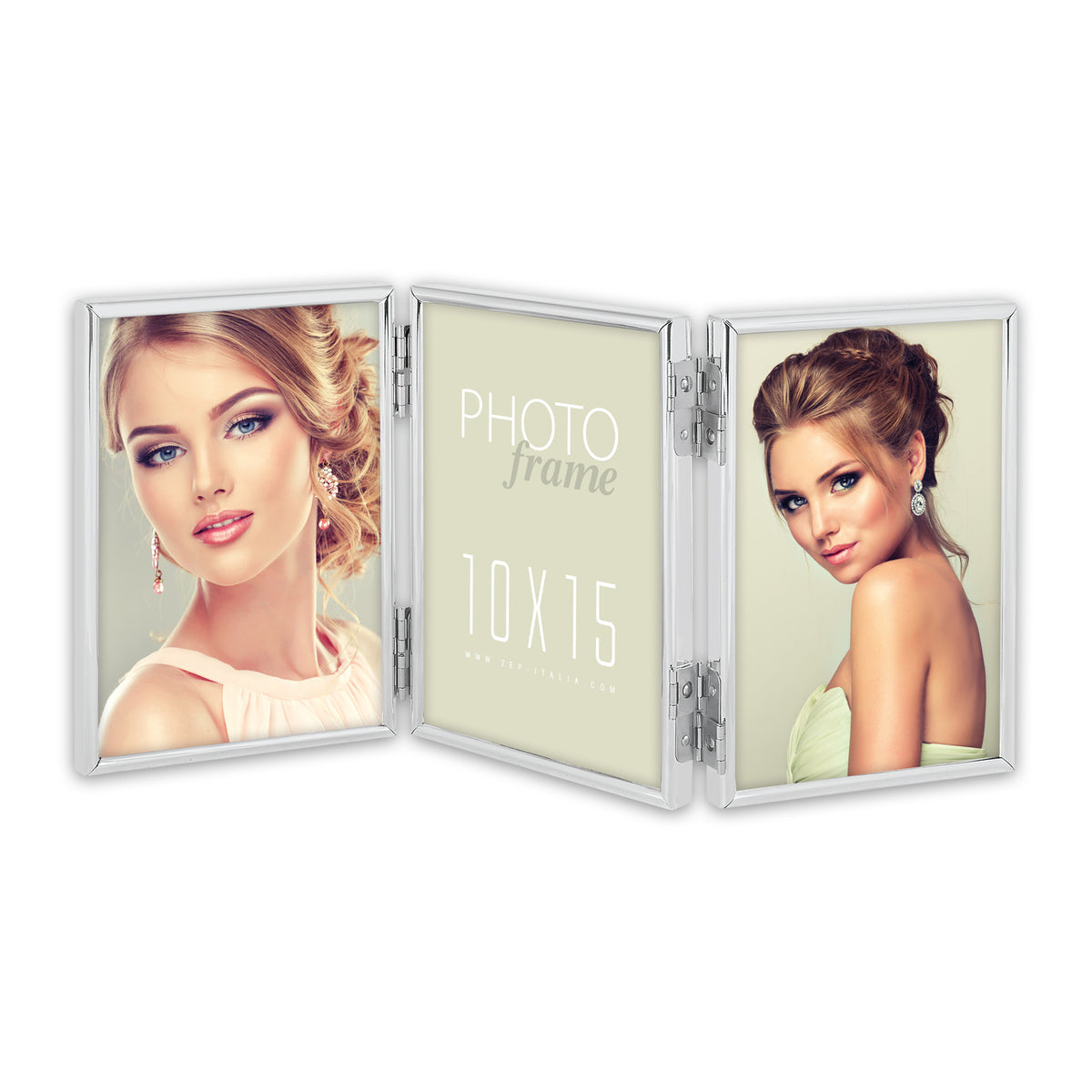 Zep 120TS01-5R Silver Frame Triple 3x13x18 cm