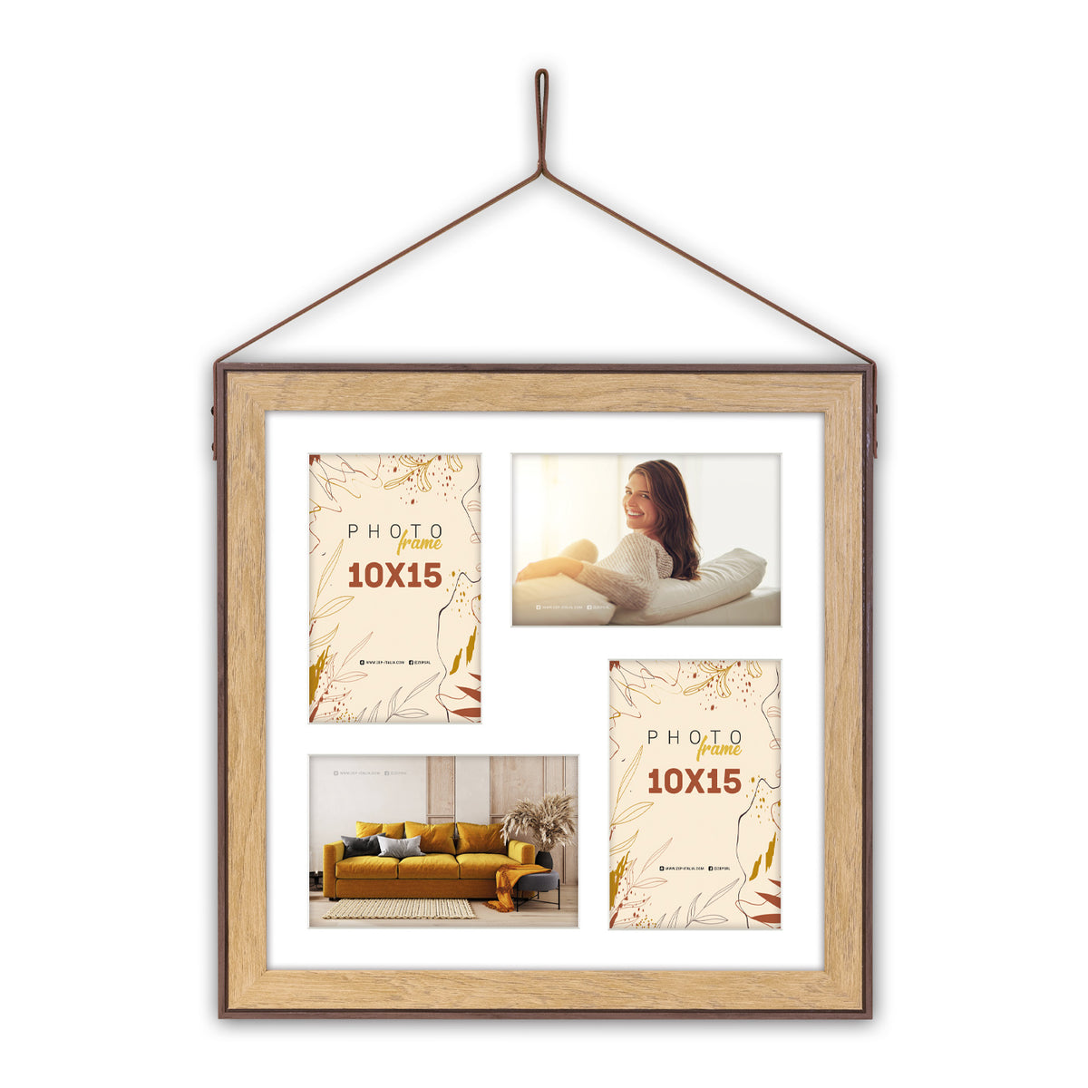 Zep cadre photo YH473 Lugo 4Q 4x10x15 (34x34) cm